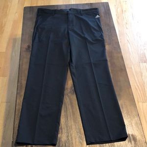 Adidas flat front black golf pants 38x32 GUC